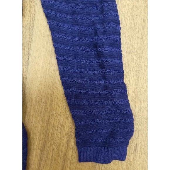 LOFT Womens Lightweight Size XS Navy Blue 3/4 Knit Sweater Work Casual - Picture 3 of 5